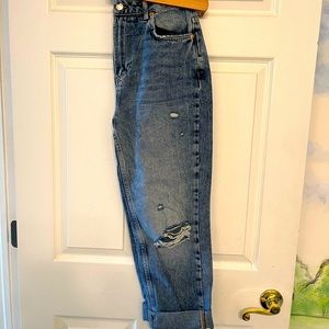 Free People High Rise Dakota Straight Leg Jeans